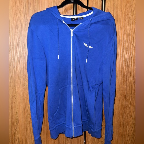 Pair of 2 Size Large, Armani Exchange Zippered Hoodies - Picture 5 of 7